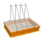 Uncapping tray (H=100mm, plastic sieve)