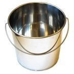 Stainless steel pail 18 l