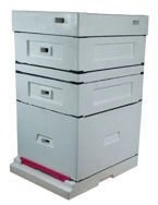 Bee hive Dadant with low Bottom, not painted