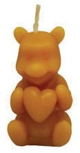 Silicone mould for candles' making – Bear with heart (H-5cm)