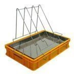 Uncapping tray (H=100mm, stainless sieve)