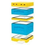 Bee hive Dadant with deep bottom, painted