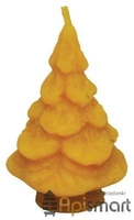 Silicone mould for candles' making - Christmas tree in snow, flat (H-7cm) 