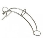 Pipe handle, stainless steel