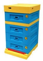 Bee hive Dadant 1/2 with low bottom, not painted